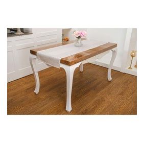 Finezza 45x150 cm Ayda Jakar Polyester Kumaş Bej Runner