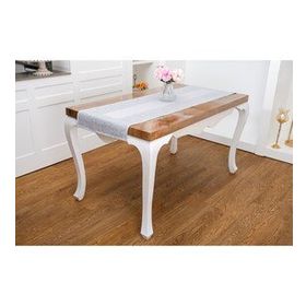 Finezza 45x150 cm Ayda Jakar Polyester Kumaş Gri Runner
