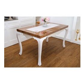 Finezza 45x150 cm Dolce Nakışlı Keten Efekt Kumaş Kreme Pembe Runner