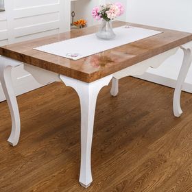Finezza 45x150 cm Dolce Nakışlı Keten Efekt Kumaş Kreme Pembe Runner