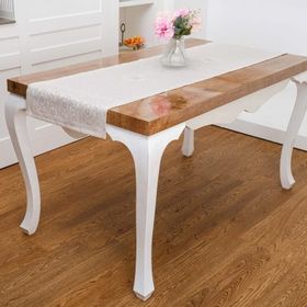 Finezza 45x150 cm Iris Jakar Polyester Kumaş Bej Runner