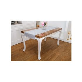 Finezza 45x150 cm Lola Jakar Polyester Kumaş Gri Runner