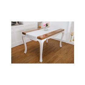 Finezza 45x150 cm Lola Jakar Polyester Kumaş Krem Runner