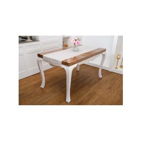 Finezza 45x150 cm Roma Jakar Polyester Kumaş Bej Runner