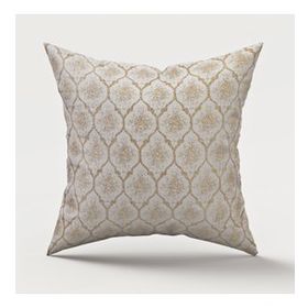 Finezza 45x45 cm Melisa Damask Baskılı Duck Kumaş Gold Kırlent