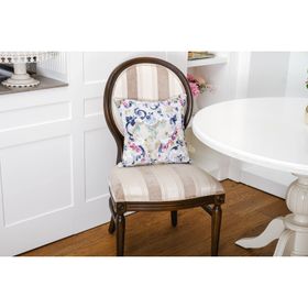 Finezza 575 45x45 cm Menekşe Çiçek Baskılı Duck Kumaşlı Kırlent