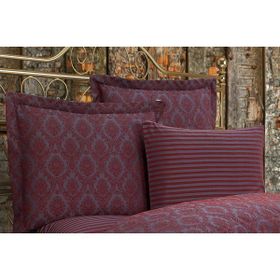 Finezza 60x80 cm 2'li Monaco Bambu Jakar Kumaş Bordo Oksford Yastık Kılıfı