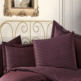 Finezza 60x80 cm Bella Bambu Jakar Kumaş Bordo 2'li Oksford Yastık Kılıfı