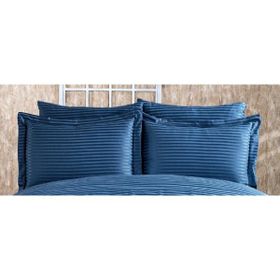 Finezza 60x80 cm Bella Bambu Jakar Kumaş İndigo 2'li Oksford Yastık Kılıfı