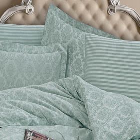 Finezza 60x80 cm Monaco Bambu Jakar Kumaş Mint 2'li Oksford Yastık Kılıfı