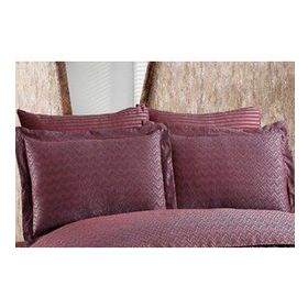 Finezza 60x80 cm Odesa Bambu Jakar Kumaş Bordo 2'li Oksford Yastık Kılıfı