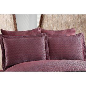 Finezza 60x80 cm Odesa Bambu Jakar Kumaş Bordo 2'li Oksford Yastık Kılıfı