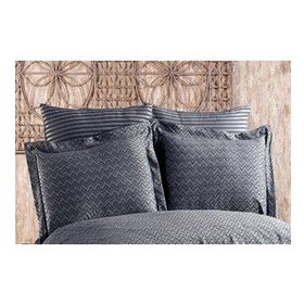 Finezza 60x80 cm Odesa Bambu Jakar Kumaş Füme 2'li Oksford Yastık Kılıfı