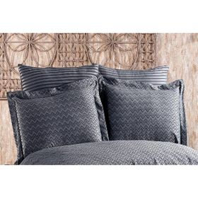 Finezza 60x80 cm Odesa Bambu Jakar Kumaş Füme 2'li Oksford Yastık Kılıfı
