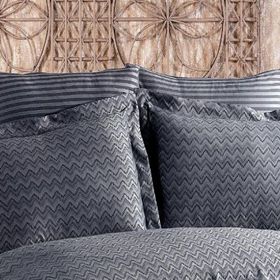 Finezza 60x80 cm Odesa Bambu Jakar Kumaş Füme 2'li Oksford Yastık Kılıfı