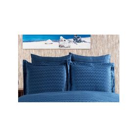 Finezza 60x80 cm Odesa Bambu Jakar Kumaş Indigo 2'li Oksford Yastık Kılıfı