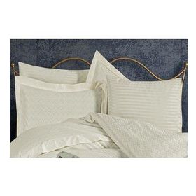 Finezza 60x80 cm Odesa Bambu Jakar Kumaş Krem 2'li Oksford Yastık Kılıfı