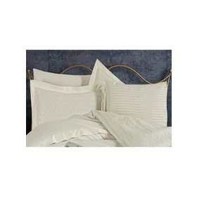 Finezza 60x80 cm Odesa Bambu Jakar Kumaş Krem 2'li Oksford Yastık Kılıfı