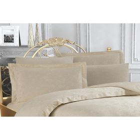 Finezza 60x80 cm Rita Bambu Jakar Kumaş Bej 2'li Oksford Yastık Kılıfı