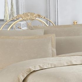 Finezza 60x80 cm Rita Bambu Jakar Kumaş Bej 2'li Oksford Yastık Kılıfı