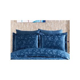 Finezza 60x80 cm Rita Bambu Jakar Kumaş Indigo 2'li Oksford Yastık Kılıfı
