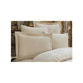 Finezza 60x80 cm Tiara Bambu Jakar Kumaş Bej 2'li Oksford Yastık Kılıfı