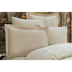 Finezza 60x80 cm Tiara Bambu Jakar Kumaş Bej 2'li Oksford Yastık Kılıfı
