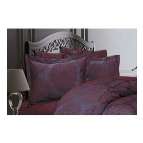 Finezza 60x80 cm Tiara Bambu Jakar Kumaş Bordo 2'li Oksford Yastık Kılıfı