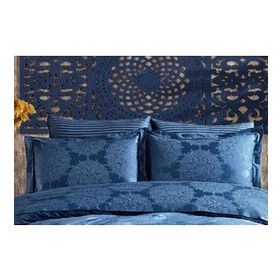 Finezza 60x80 cm Tiara Bambu Jakar Kumaş Indigo 2'li Oksford Yastık Kılıfı