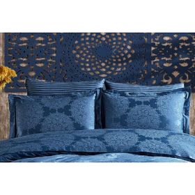 Finezza 60x80 cm Tiara Bambu Jakar Kumaş Indigo 2'li Oksford Yastık Kılıfı