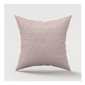 Finezza 747 45x45 cm Pembe Melisa Damask Baskılı Duck Kumaşlı Kırlent