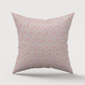 Finezza 747 45x45 cm Pembe Melisa Damask Baskılı Duck Kumaşlı Kırlent