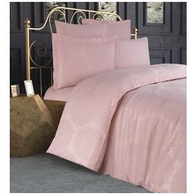 Finezza 898 6 Parça Tiara Bambu Jakar Kumaş Pudra Çift Kişilik Nevresim Takımı