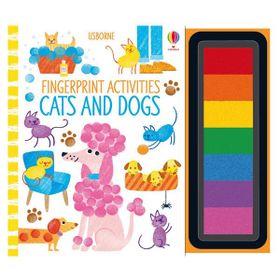 Fingerprint Activities Cats and Dogs - Usborne Yayınları