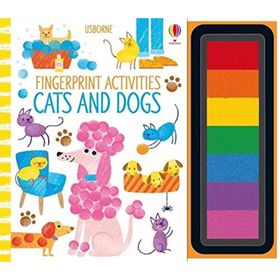 Fingerprint Activities Cats and Dogs - Usborne Yayınları