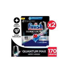 Finish 85 adet Quantum Max Bulaşık Makinesi Tableti (2 adet)