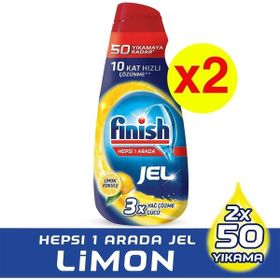 Finish Hepsi Bir Arada 1000 ml Limon Konsantre Jel Bulaşık Makinesi Deterjanı