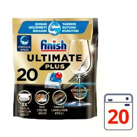 Finish Ultimate Plus Hepsi Bir Arada 20 Adet Bulaşık Makinesi Tableti