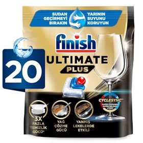 Finish Ultimate Plus Hepsi Bir Arada 20 Adet Bulaşık Makinesi Tableti