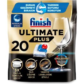 Finish Ultimate Plus Hepsi Bir Arada 20 Adet Bulaşık Makinesi Tableti