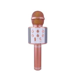 Fioplus WS-858 Pembe Karaoke Mikrofon Bluetooth Hoparlör