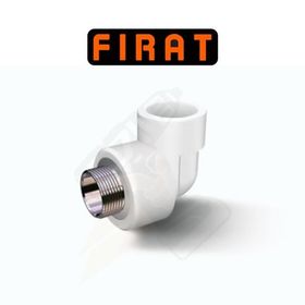Fırat 0096 20 mm 1 2 Dış Dişli Dirsek