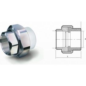 Fırat 25 mm 3/4 İç Dişli Oynar Başlı Rakor Rekor