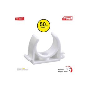 Fırat 50 Adet 20 mm Pprc Tekli Boru Kelepçesi