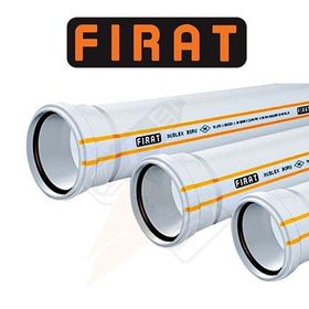 Fırat FIRAT0174 50x2000 mm 3.2 mm Pvc Pimaş Dublex Atık Su Borusu