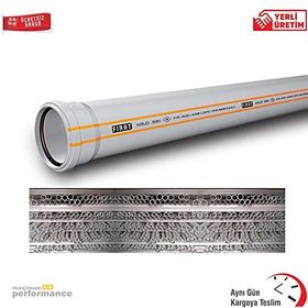 Fırat FIRAT0174 50x2000 mm 3.2 mm Pvc Pimaş Dublex Atık Su Borusu