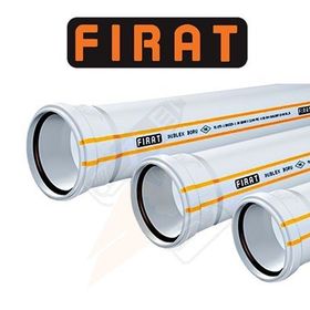 Fırat FIRAT0177 50x3000 mm 3.2 mm Pvc Pimaş Dublex Atık Su Borusu