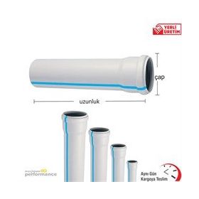 Fırat FIRAT0289 Gediz 110x3000 mm 2.2 mm Pvc Atık Su Borusu