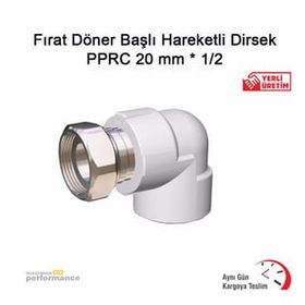 Fırat Pprc 20 mm x 1/2 Döner Başlı Hareketli Dirsek