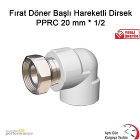 Fırat Pprc 20 mm x 1/2 Döner Başlı Hareketli Dirsek